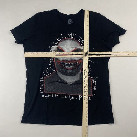 RARE WWE Authentic Bray Wyatt "Let Me In" Black S/S T-Shirt 100% Cotton Sz M - Picture 2 of 6